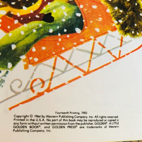 80's "Jingle Bells" A Little Golden Book - Christmas Book - Kids Holiday Book - Picture 4 of 9